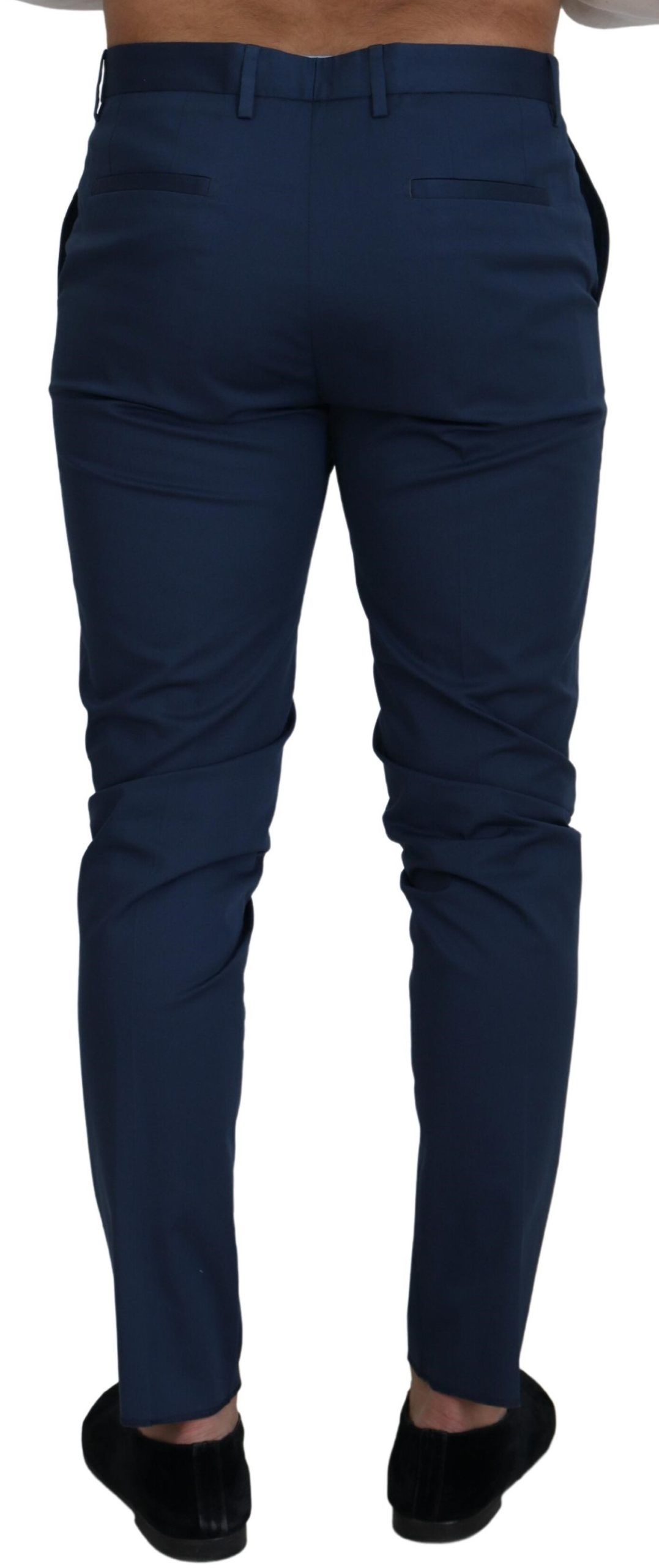 Dolce & Gabbana Elegant Slim Fit Chinos in Blue