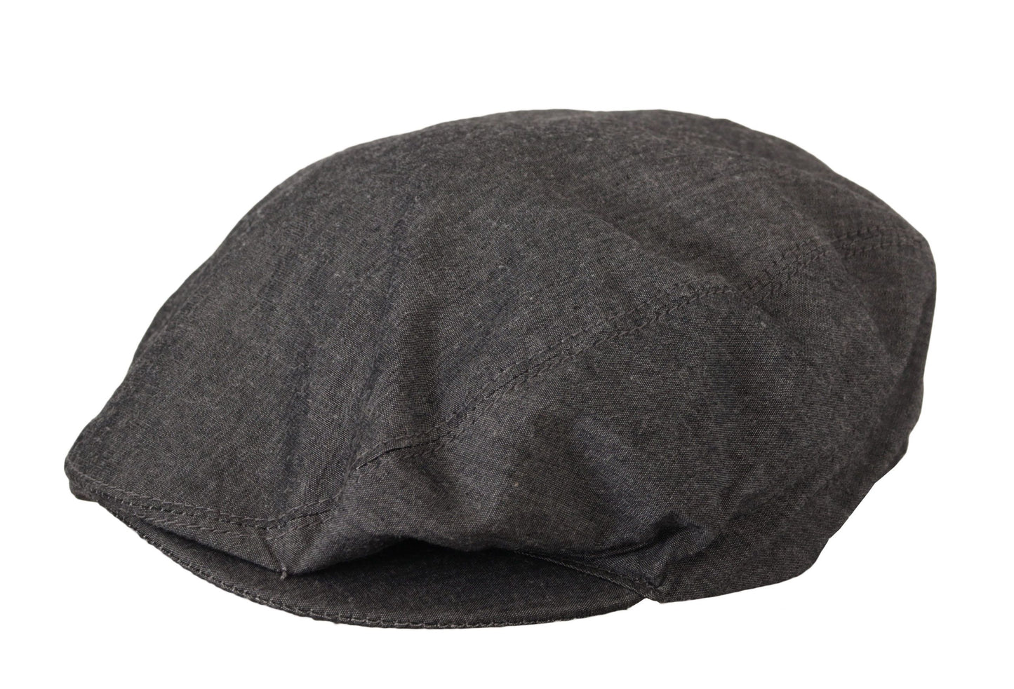 Dolce & Gabbana Gray Newsboy Men Capello Cotton Blend Hat