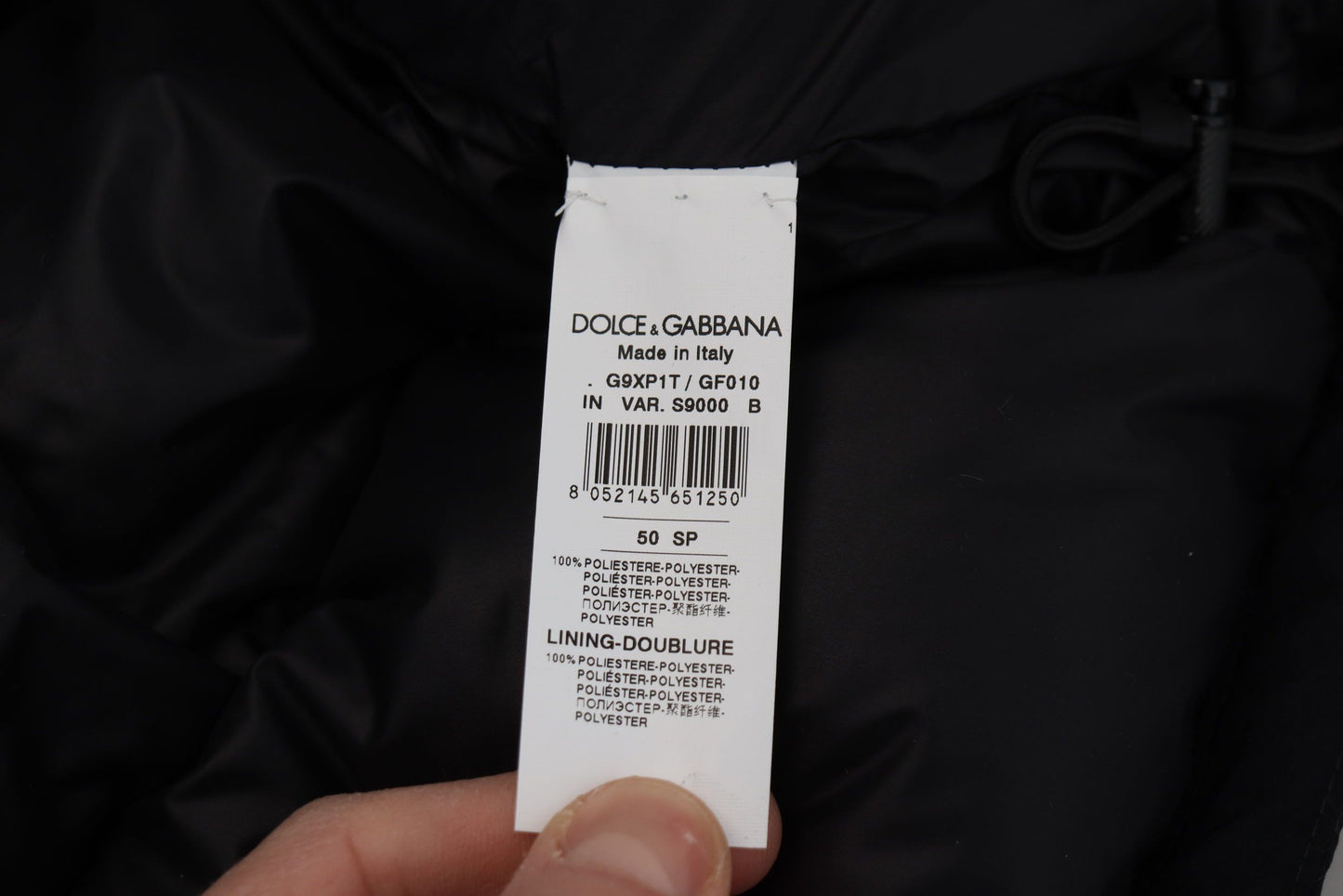 Dolce & Gabbana Sleek Black Hooded Short Sleeve Jacket