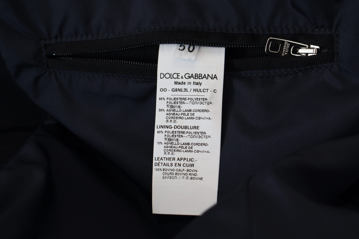 Dolce & Gabbana Elegant Black Bomber Blouson Jacket