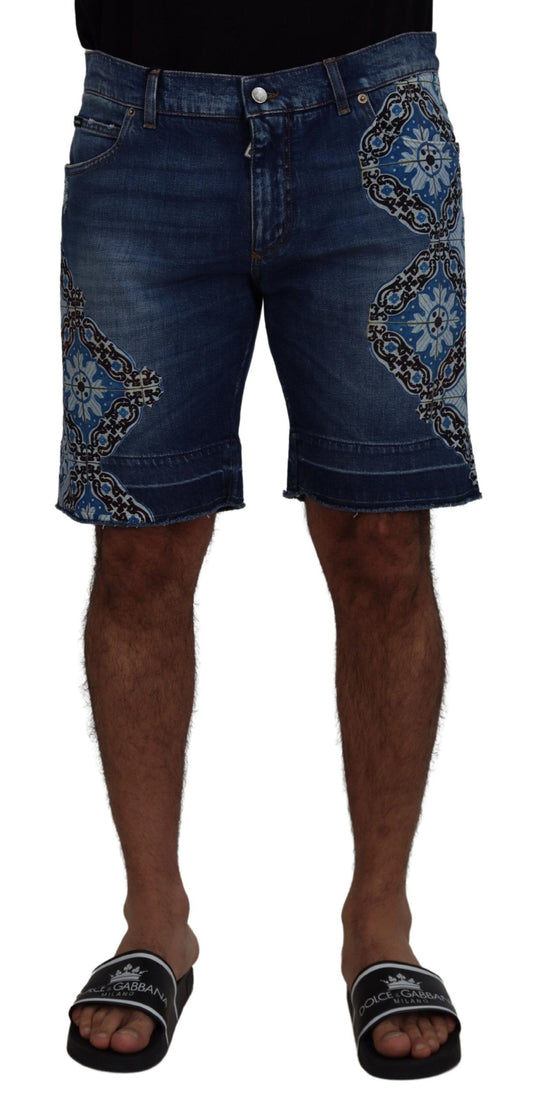 Dolce & Gabbana Elegant Slim Fit Denim Shorts