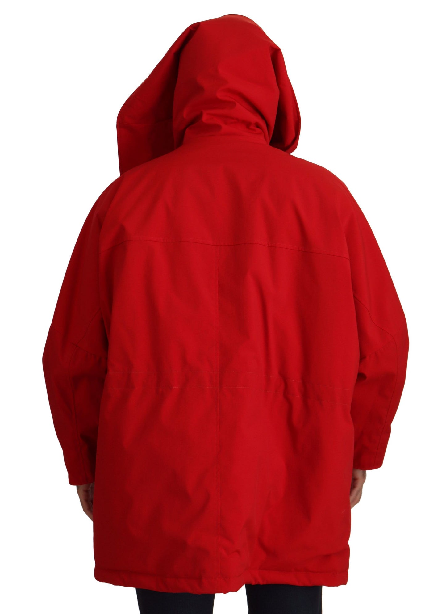 Dolce & Gabbana Sleek Red Lightweight Windbreaker Jacket