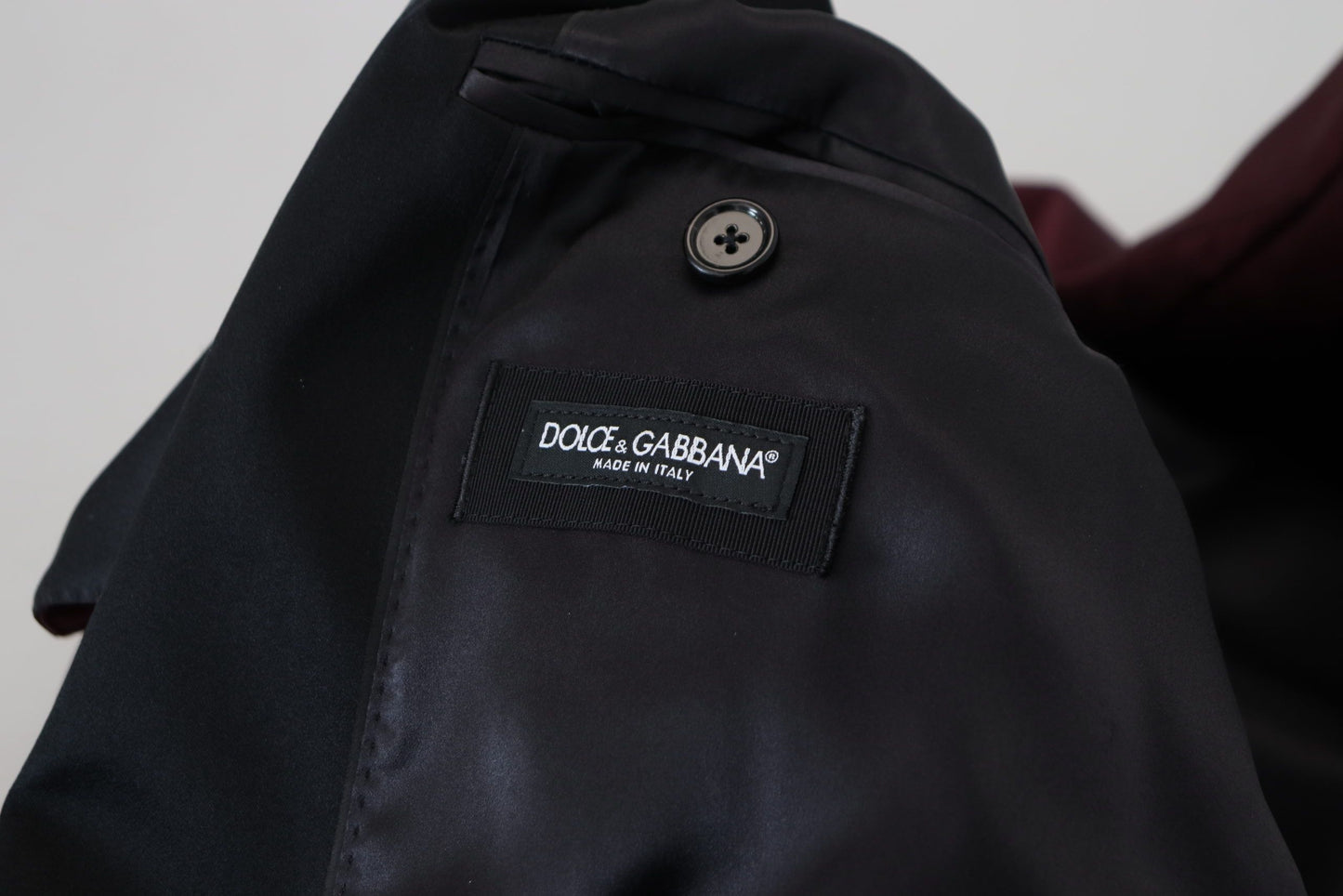 Dolce & Gabbana Elegant Bordeaux Double-Breasted Jacket