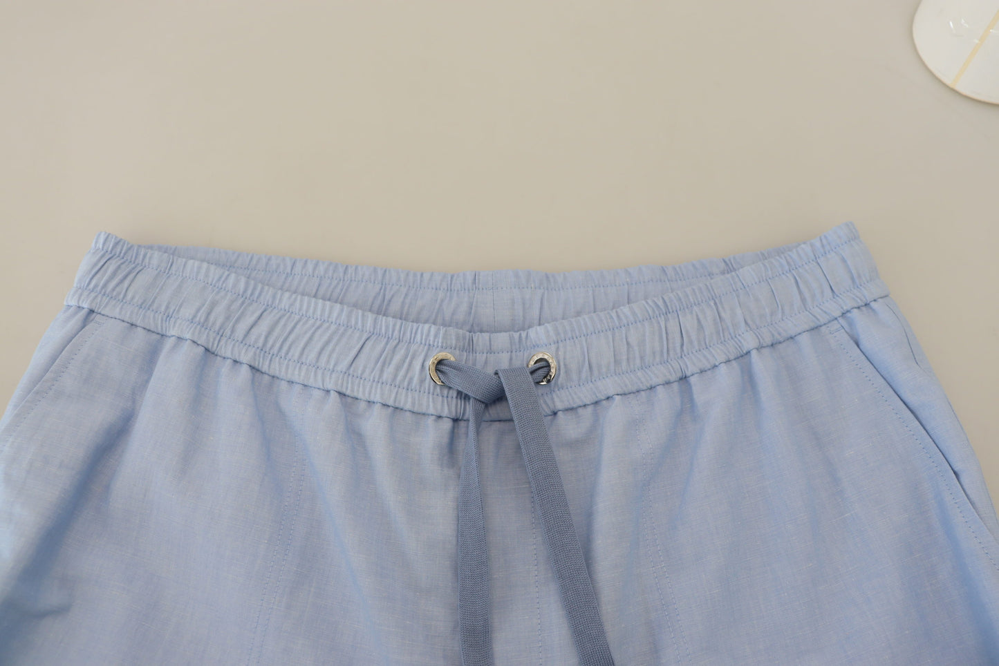 Dolce & Gabbana Light Blue Bermuda Mid Waist Casual Shorts