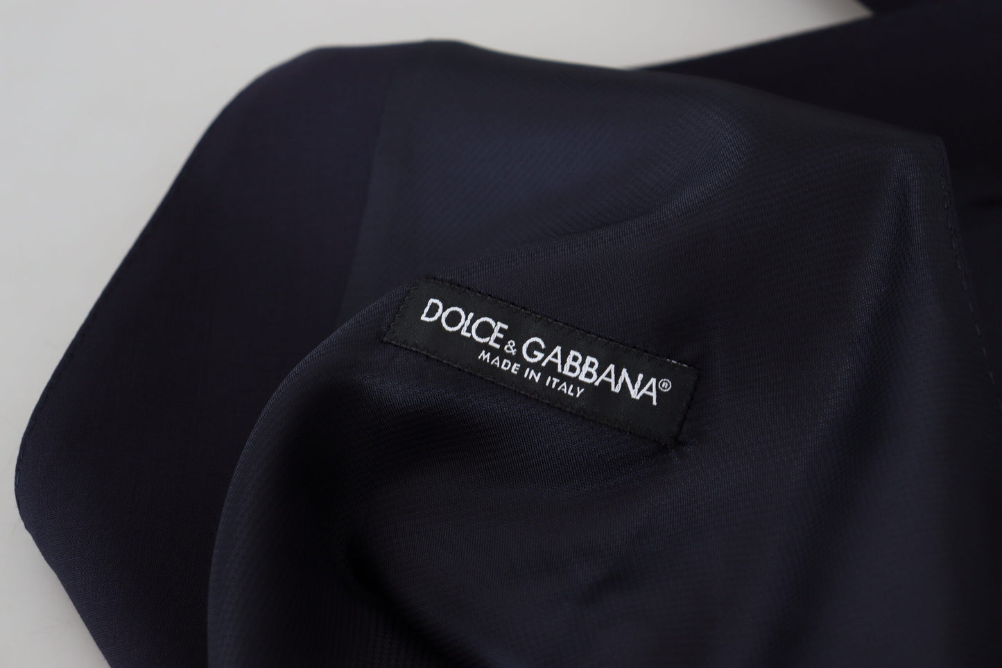 Dolce & Gabbana Elegant Navy Wool Blend Martini Blazer