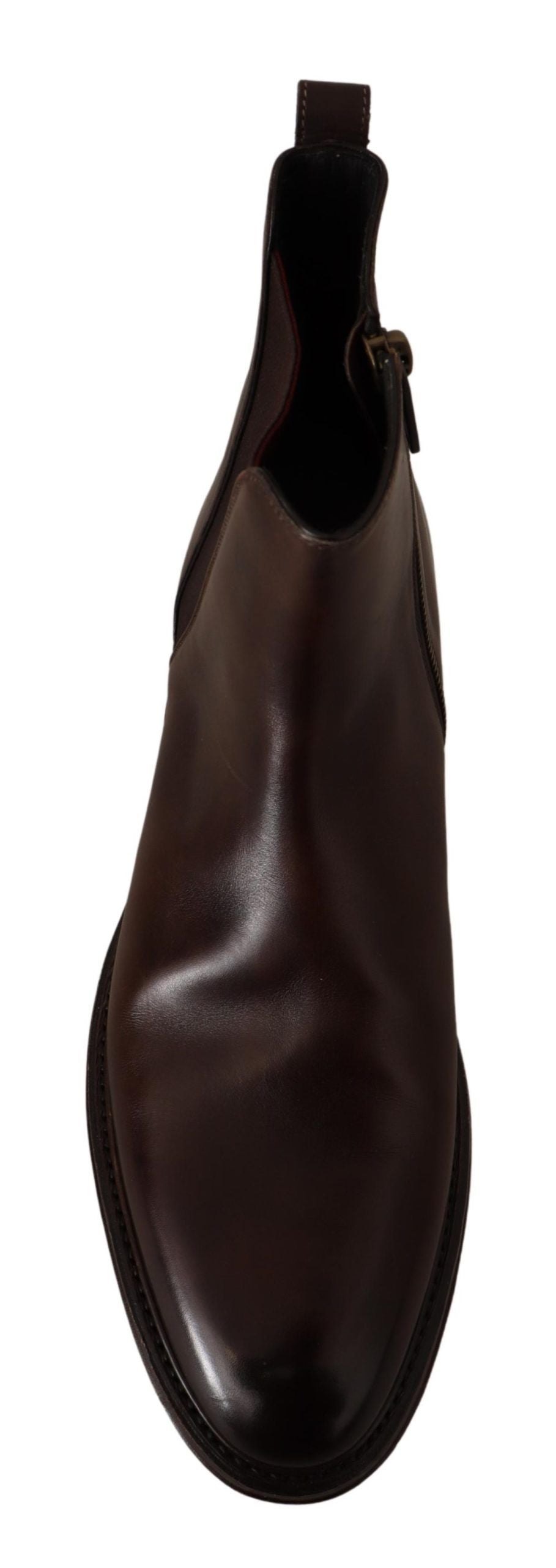 Dolce & Gabbana Brown Leather Chelsea Mens Boots