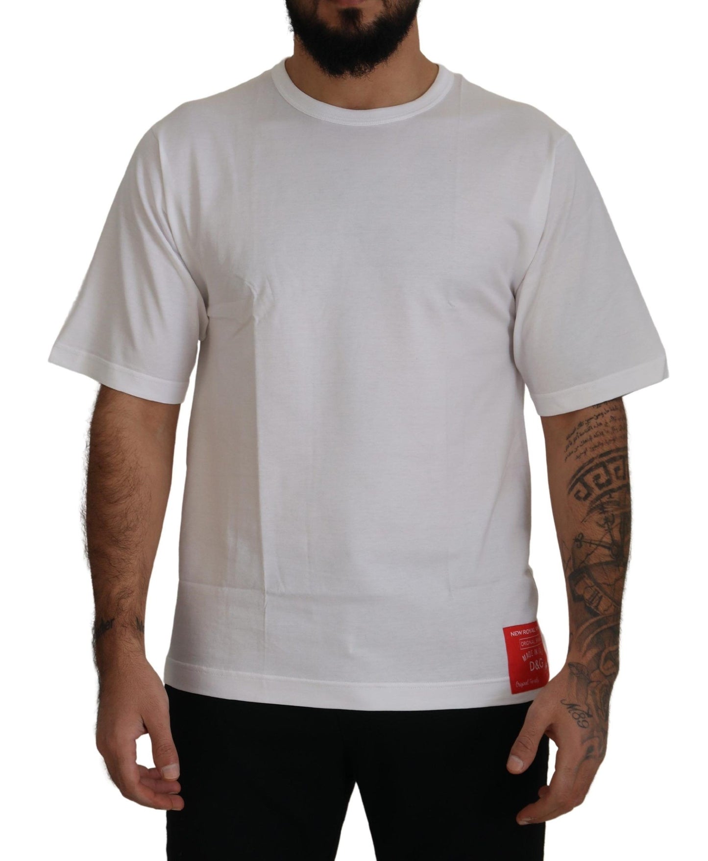 Dolce & Gabbana Elegant Short Sleeve Silk Crewneck Tee