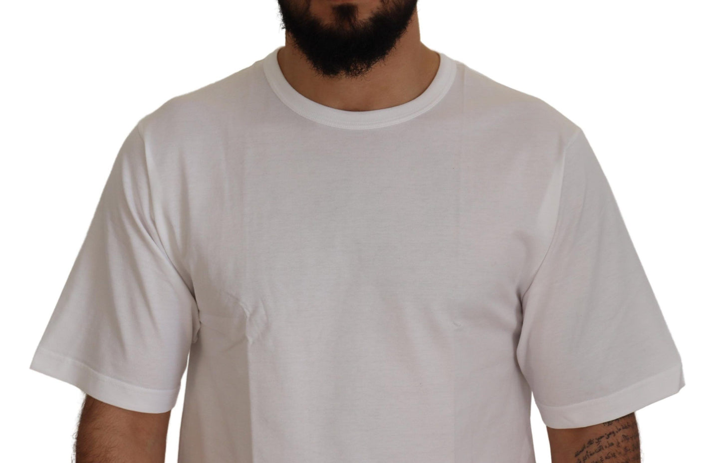 Dolce & Gabbana Elegant Short Sleeve Silk Crewneck Tee