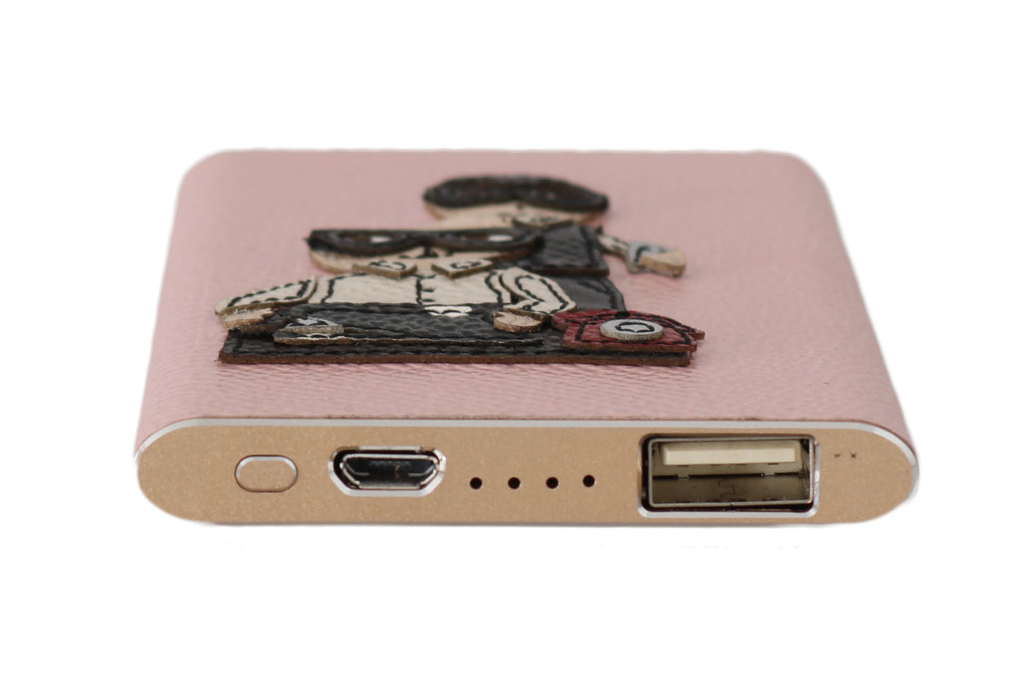 Dolce &Gabbana Charger USB Roze Lederen #DGFAMILY Power Bank