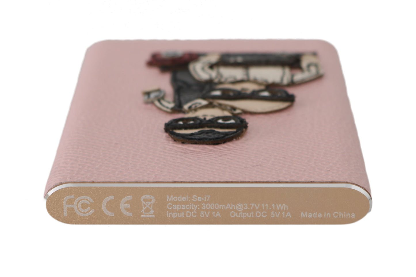 Dolce &Gabbana Charger USB Roze Lederen #DGFAMILY Power Bank