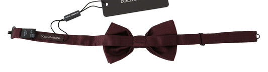 Dolce &Gabbana Silk Polka Dot Verstelbare Hals Bow Tie Papillon