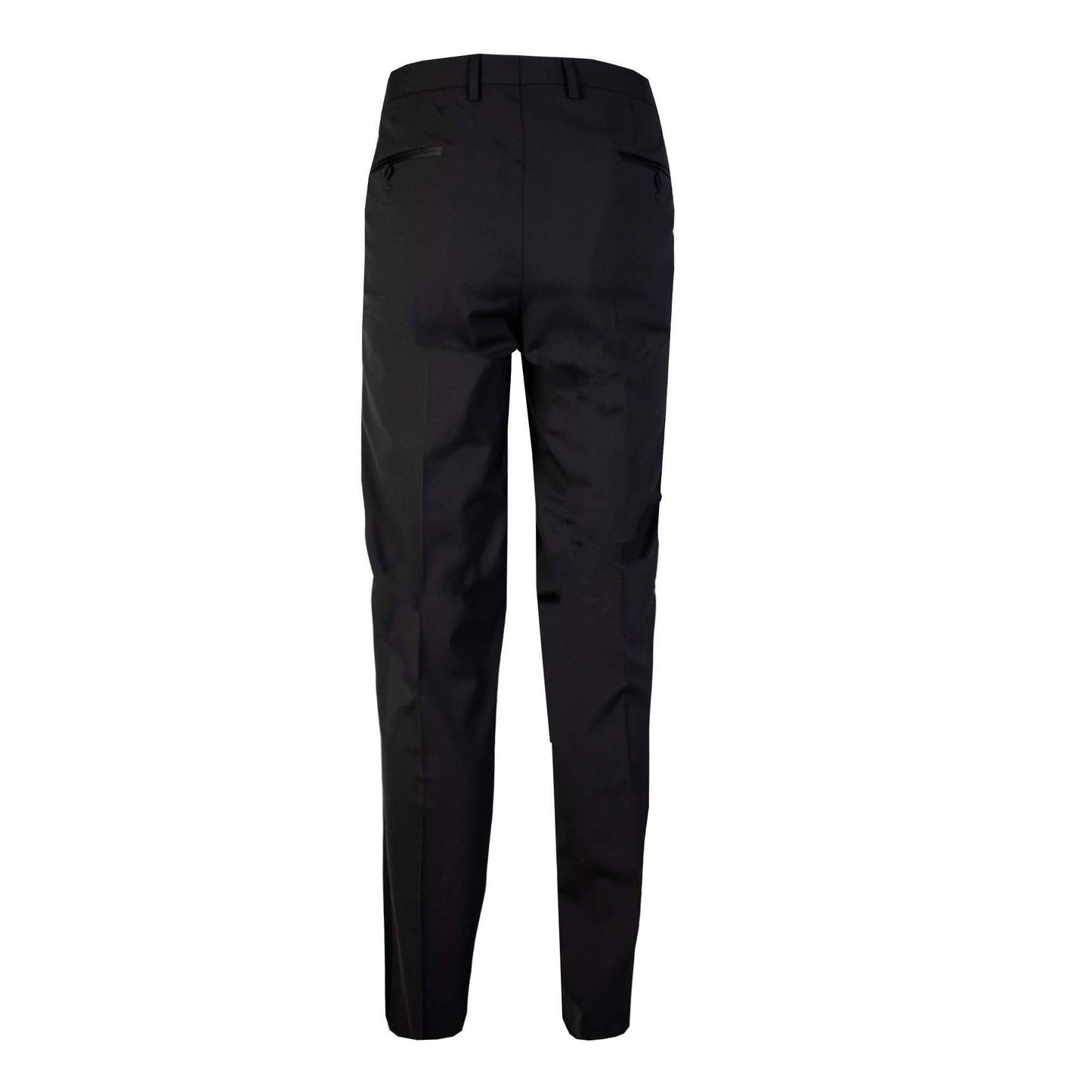 Dolce & Gabbana Elegant Black Wool Tuxedo Trousers