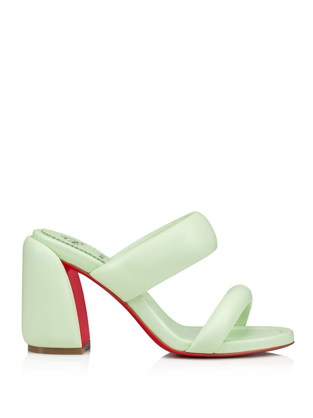 Christian Louboutin Emerald Elegance Leather Mules