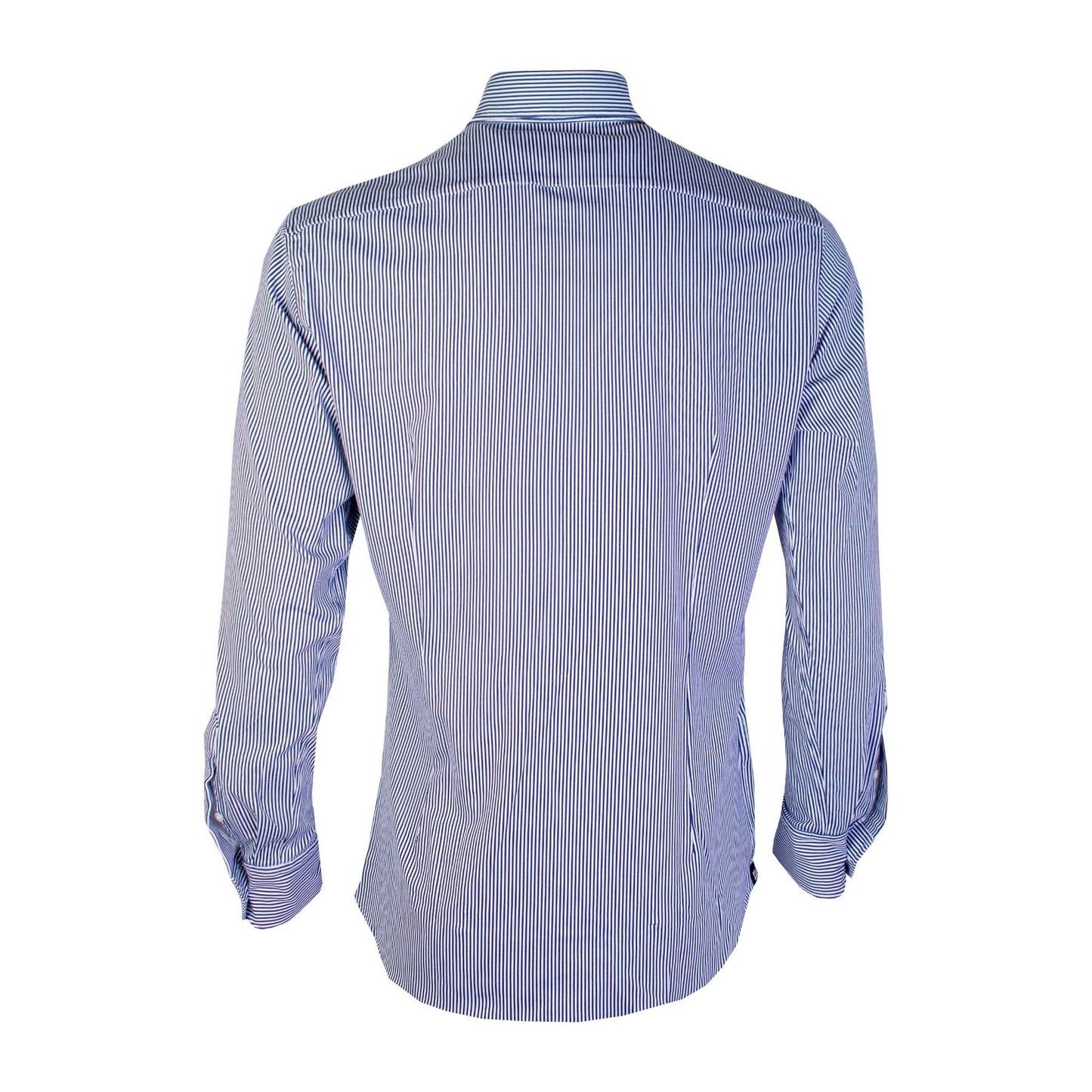 Lardini Elegant Light Blue Striped Gentleman's Shirt