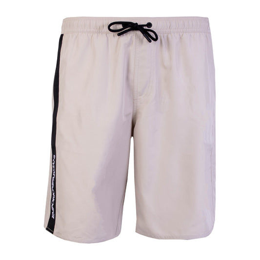 Emporio Armani Chic Beige Drawstring Swim Shorts