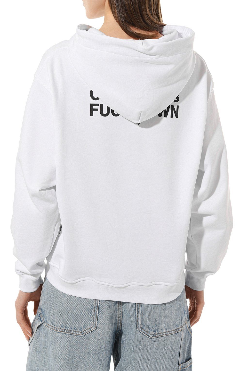 Comme Des Fuckdown Chic Symbol Print Zip Hoodie