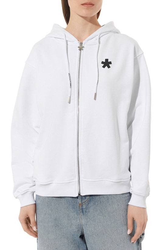 Comme Des Fuckdown Chic Symbol Print Zip Hoodie