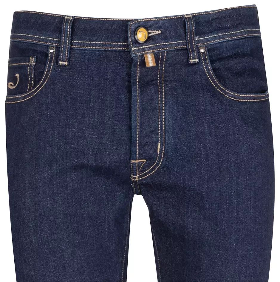 Jacob Cohen Elegant Dark Blue Bard Jeans