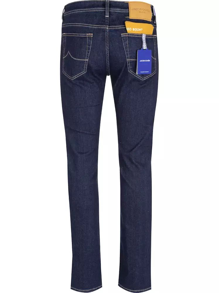 Jacob Cohen Elegant Dark Blue Bard Jeans