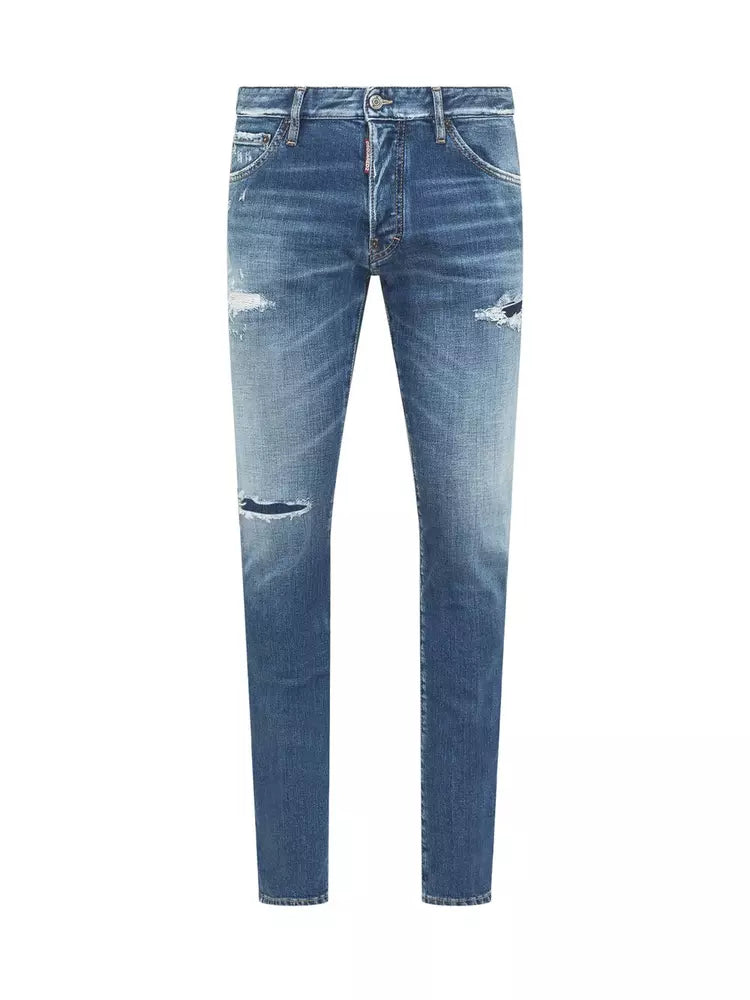 Dsquared² Chic Distressed Denim for Sophisticated Style