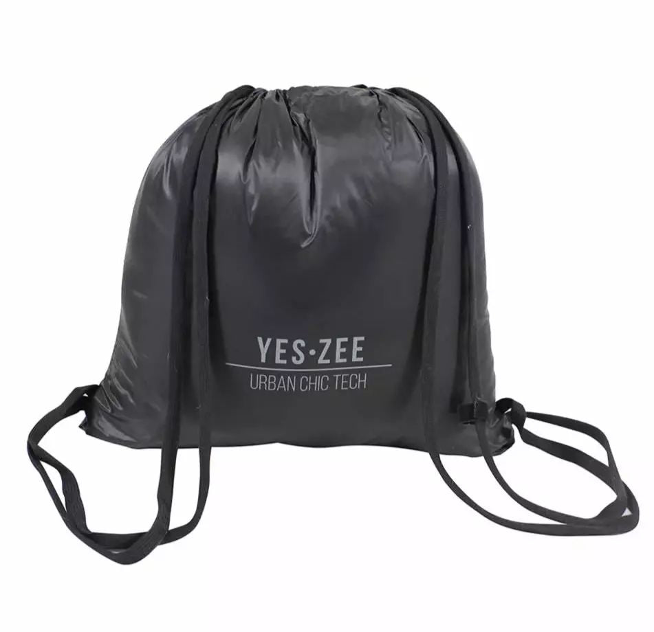 Yes Zee Sleek Quilted Hooded Jacket with Backpack Bag