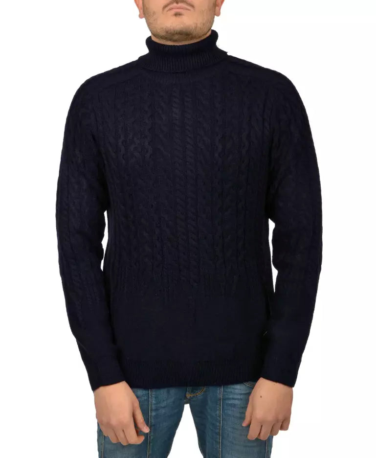 Yes Zee Classic Cable Knit Turtleneck Sweater