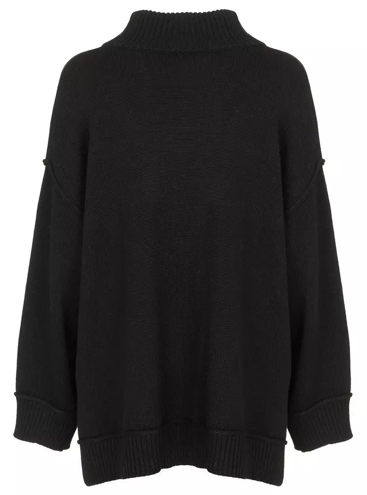 Imperfect Elegant Turtleneck Wool-Blend Sweater