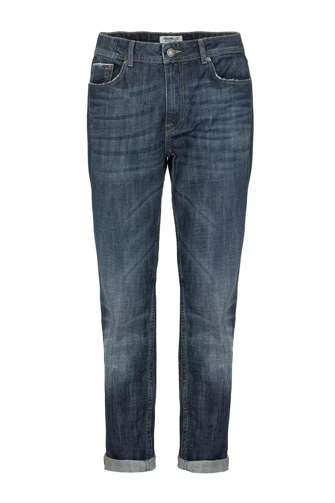 Fred Mello Elegant Cotton-Blend Men's Jeans