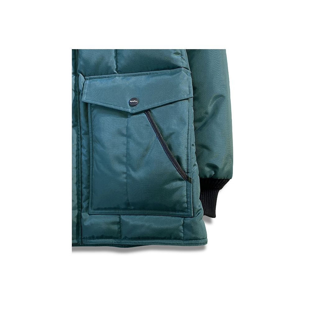 Refrigiwear Chic Light Blue Quilted Jacket