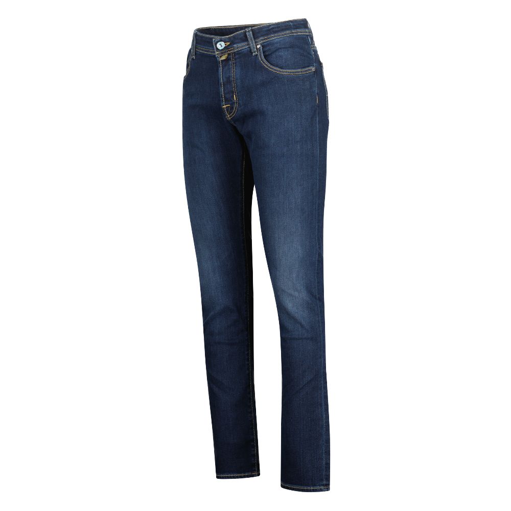 Jacob Cohen Elegant Slim Fit Dark Blue Jeans