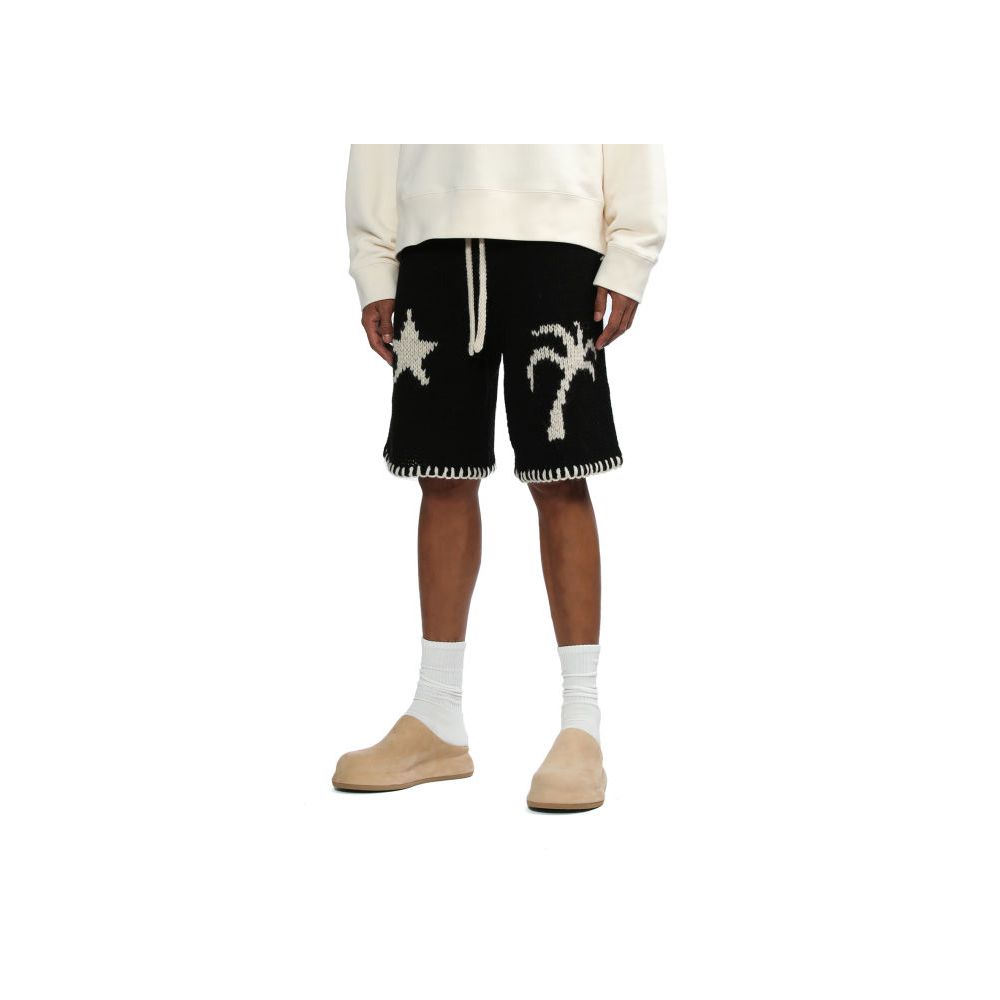 Palm Angels Iconic Oversized Woolen Shorts