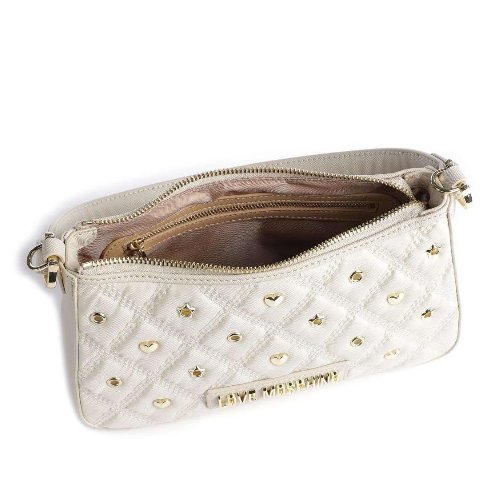 Love Moschino Chic White Nylon Crossbody Beauty