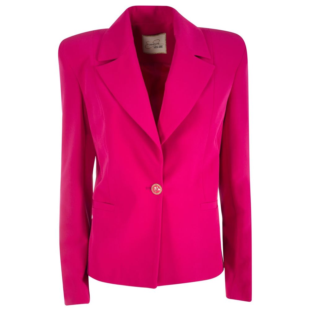 Yes Zee Chic Fuchsia Crepe Summer Jacket