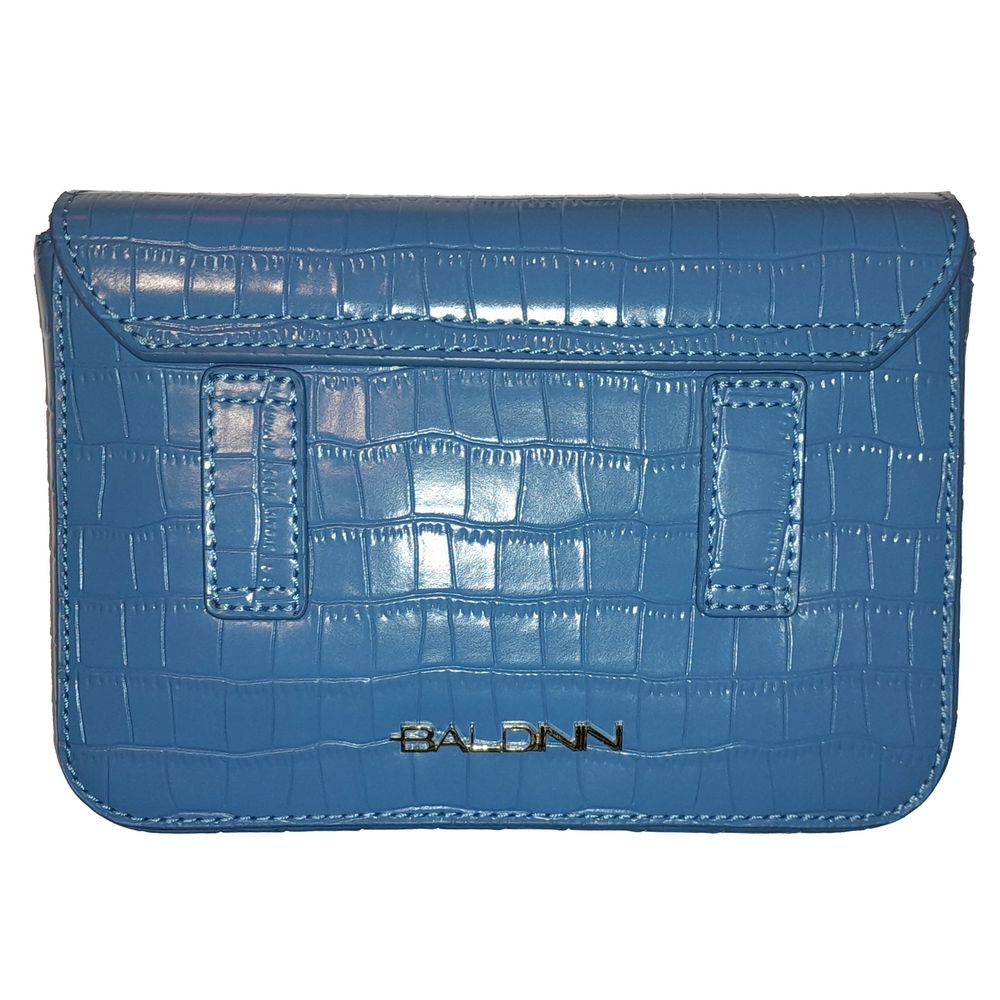 Baldinini Trend Elegant Python Print Leather Clutch