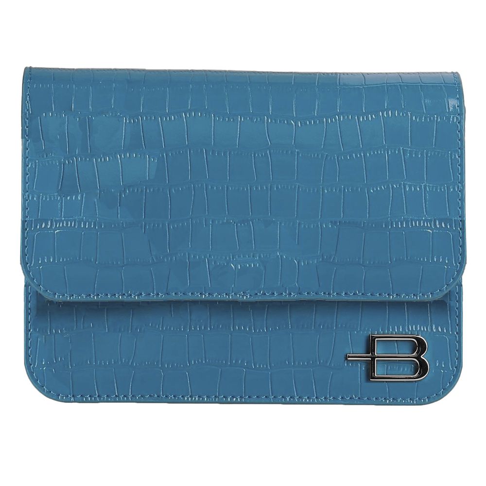 Baldinini Trend Elegant Python Print Leather Clutch