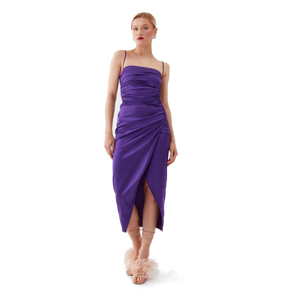 Patrizia Pepe Elegant Violet Bodycon Dress