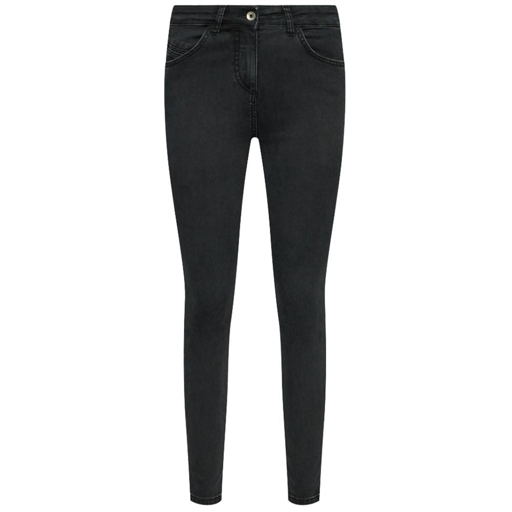 Patrizia Pepe Sleek High-Waist Black Jeggings - Slim Fit Elegance