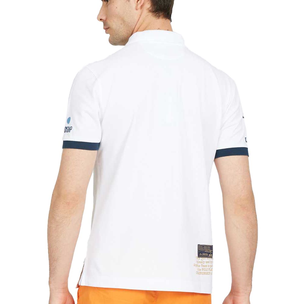 La Martina Elegant Stretch Cotton Pique Polo Shirt