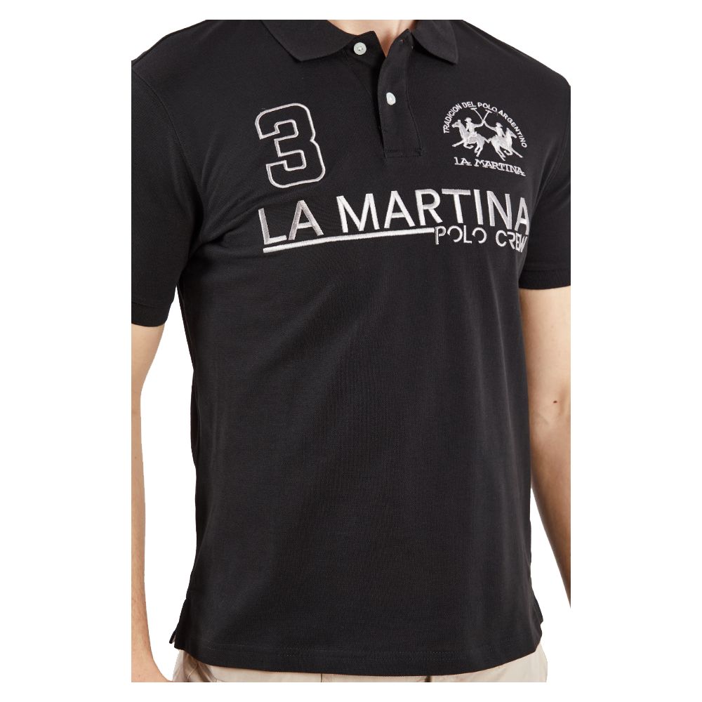 La Martina Chic Embroidered Cotton Polo Shirt