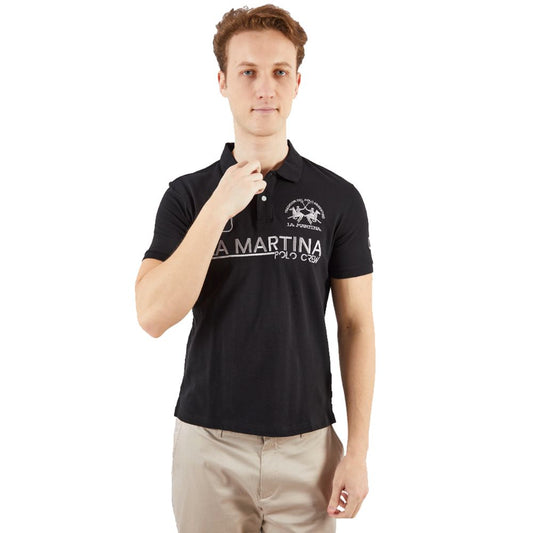 La Martina Chic Embroidered Cotton Polo Shirt