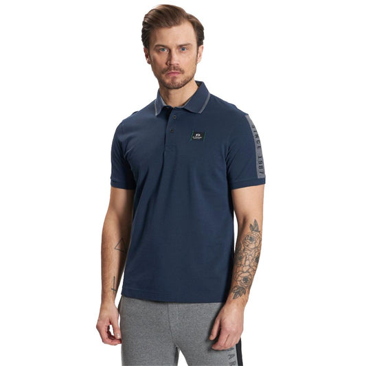 La Martina Elegant Cotton Polo with Exclusive Patchwork