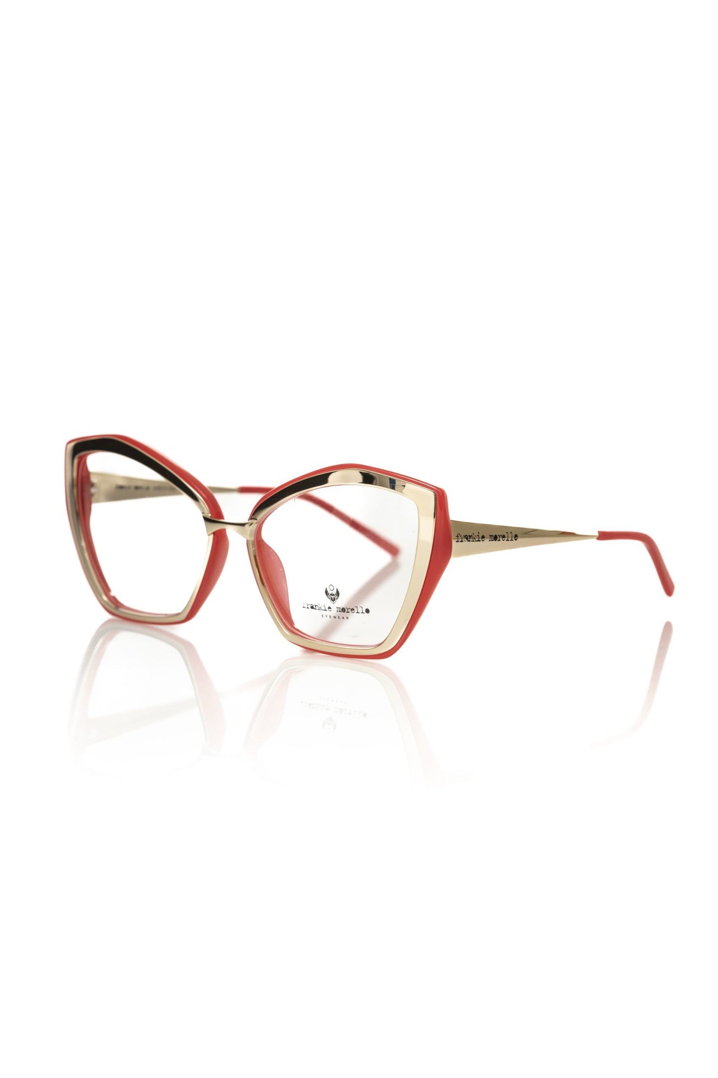 Frankie Morello Chic Butterfly Gold and Coral Eyeglasses