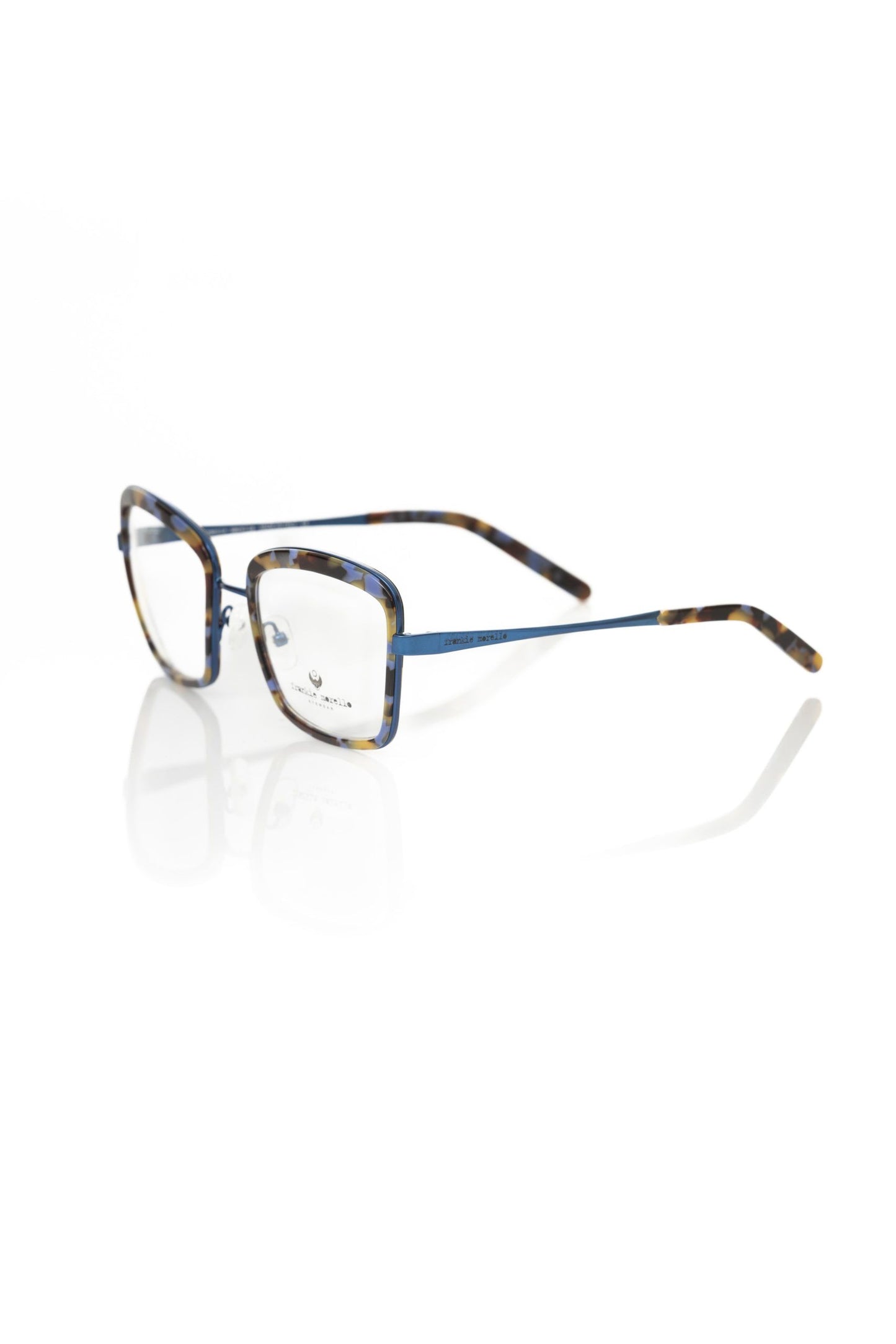 Frankie Morello Chic Blue Havana Square Eyeglasses