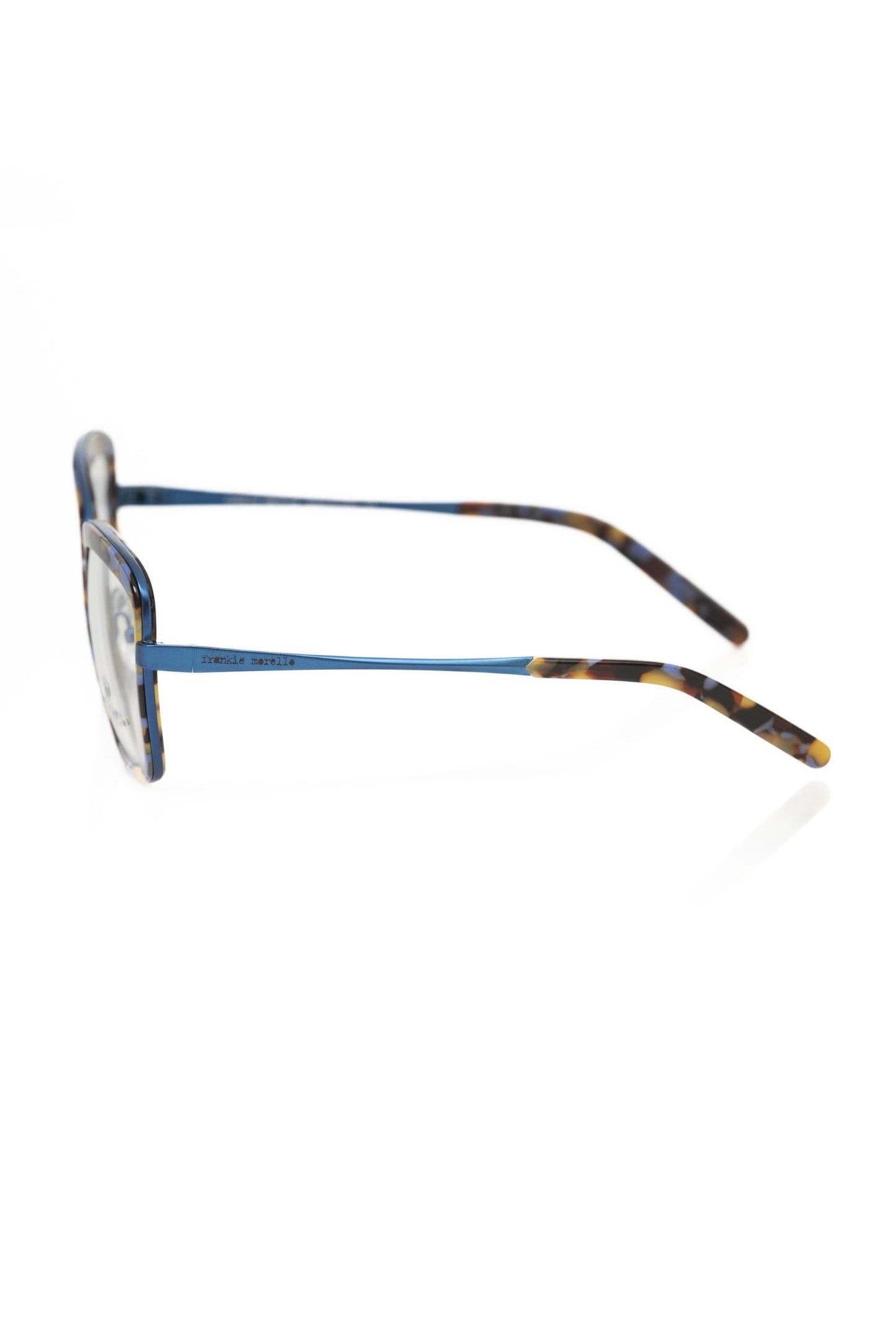 Frankie Morello Chic Blue Havana Square Eyeglasses