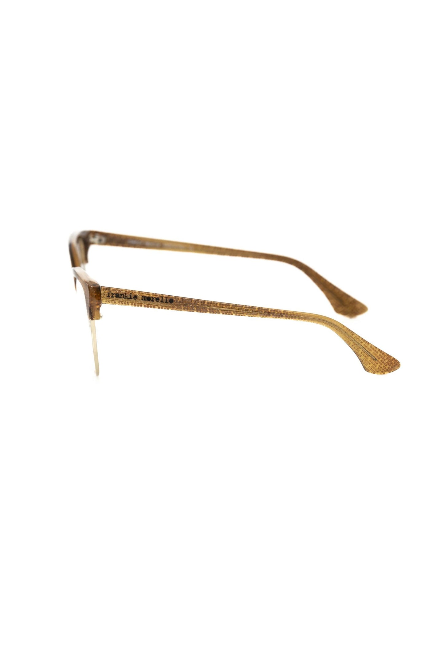 Frankie Morello Glitter-Trimmed Clubmaster Eyeglasses