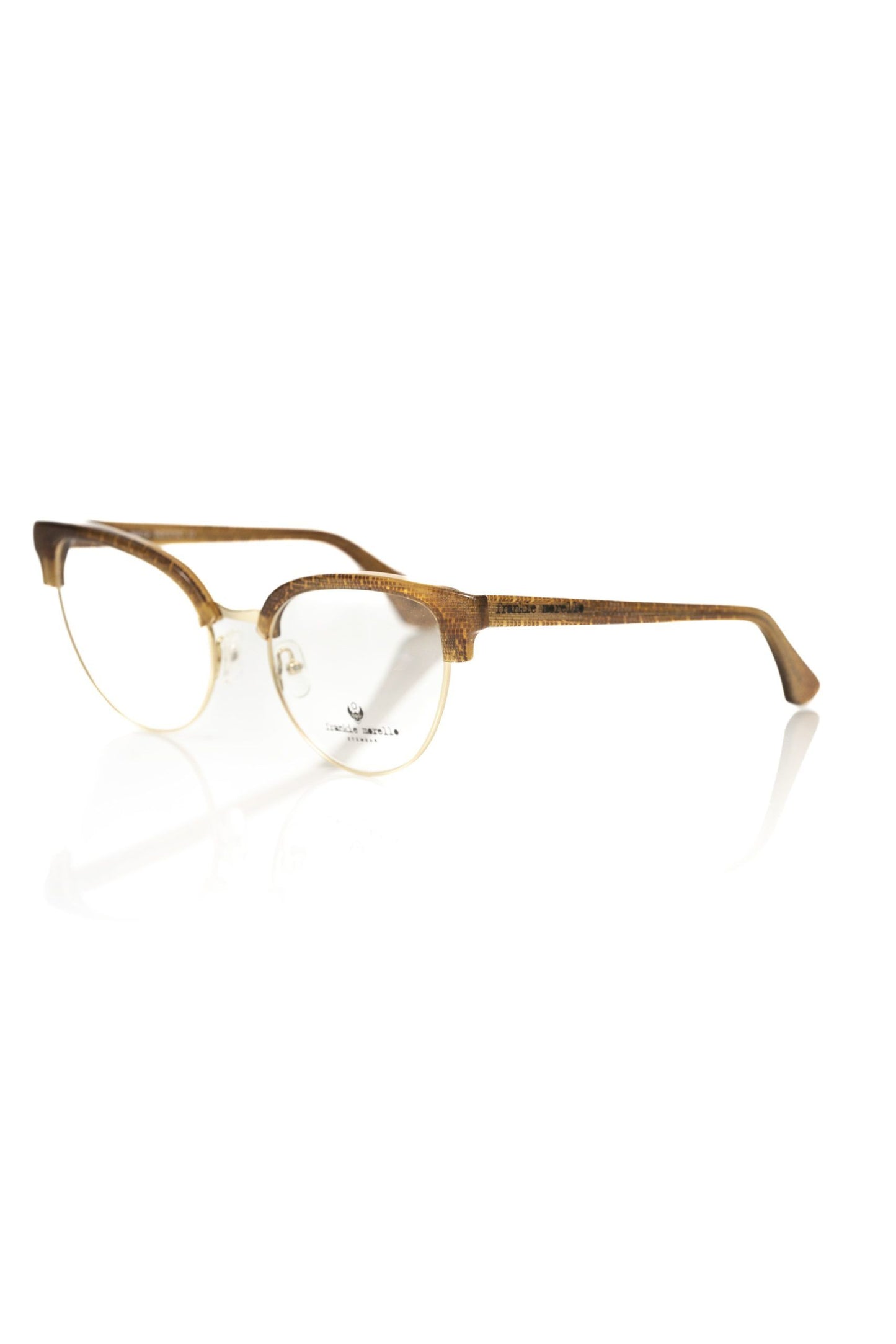 Frankie Morello Glitter-Trimmed Clubmaster Eyeglasses