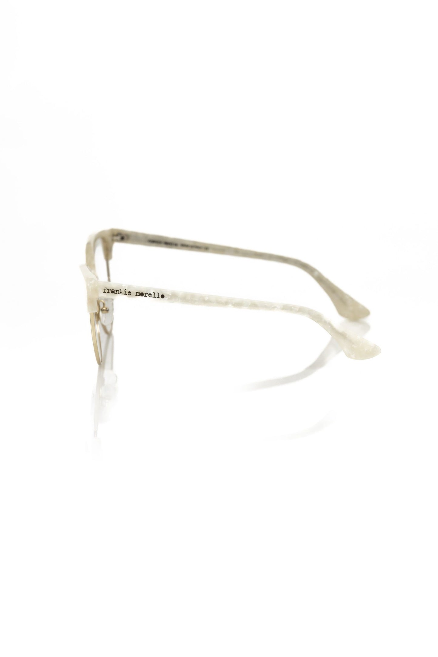 Frankie Morello Elegant Mother Of Pearl Clubmaster Eyeglasses