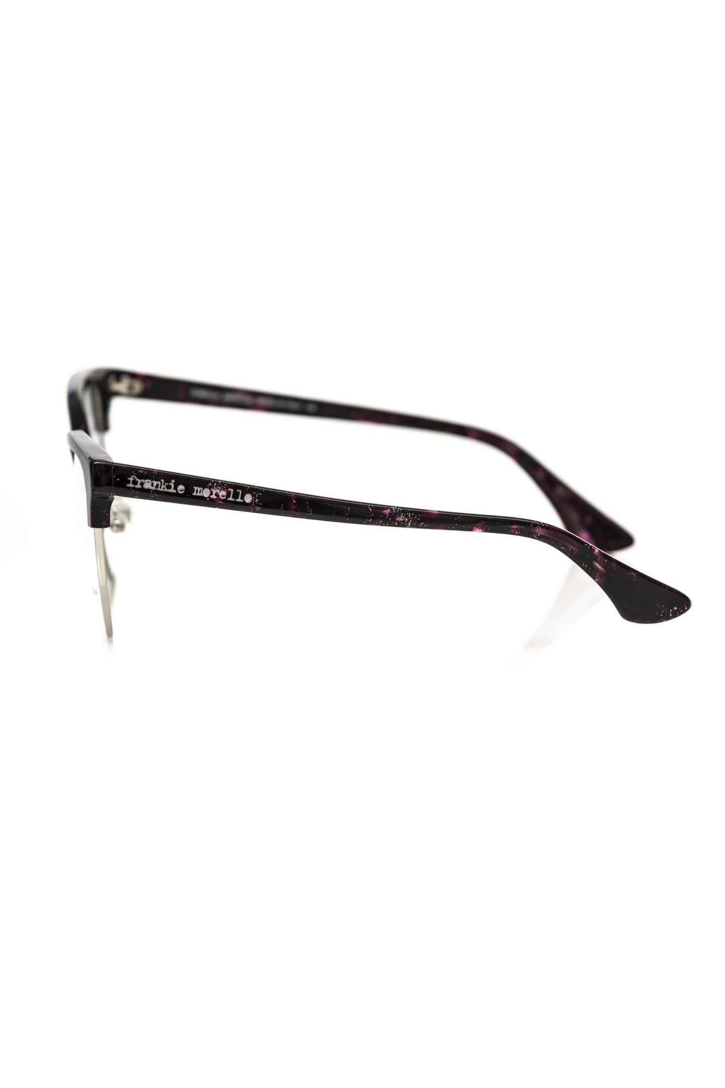 Frankie Morello Glittering Bordeaux Clubmaster Eyeglasses