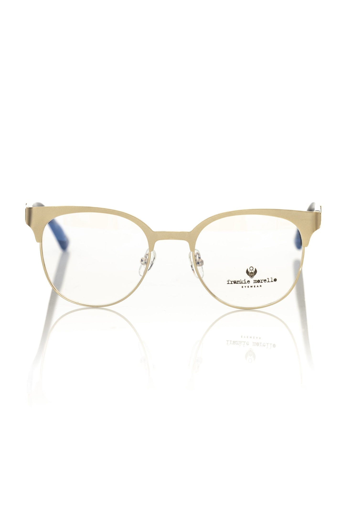 Frankie Morello Geometric Chic Clubmaster Eyeglasses