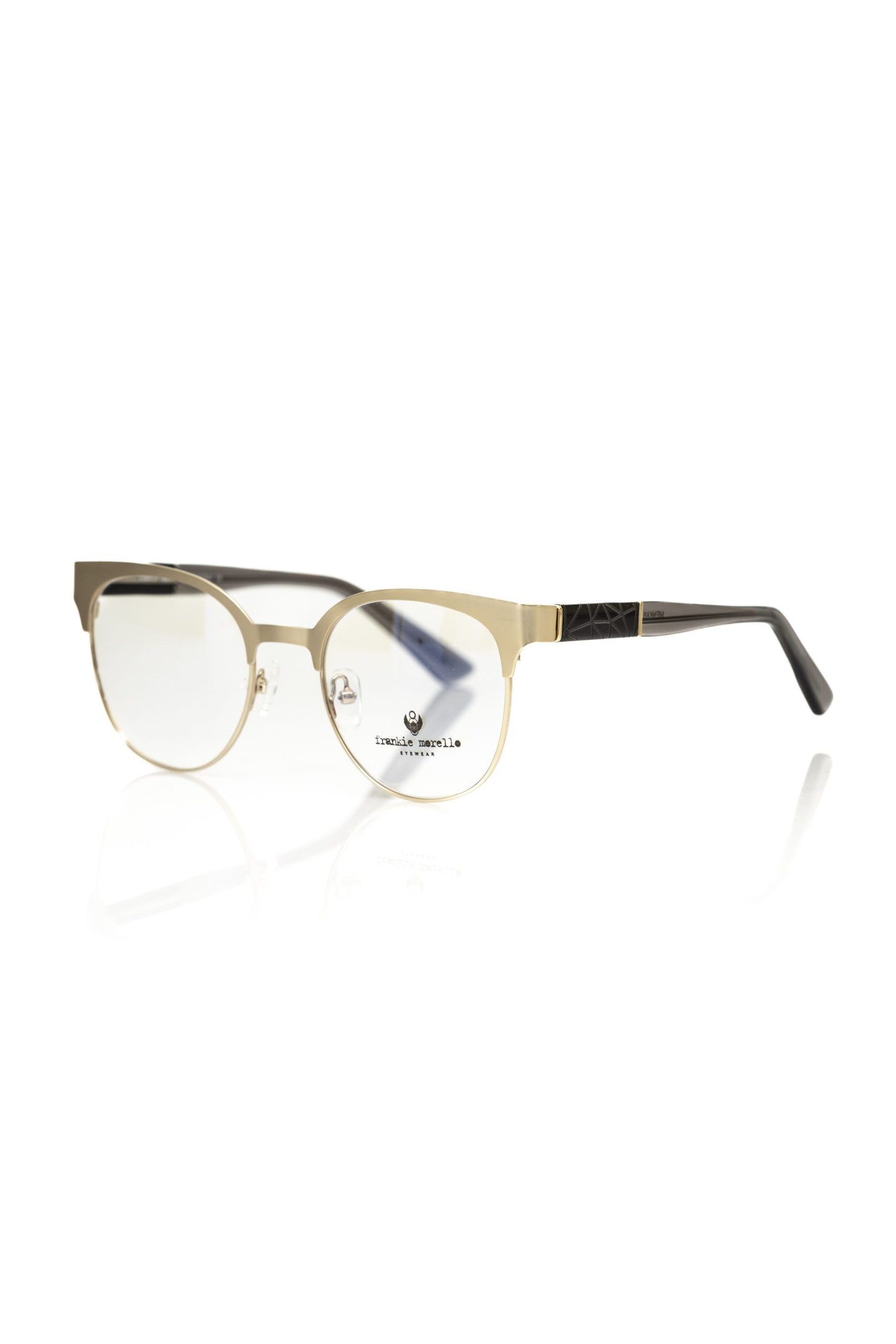 Frankie Morello Geometric Chic Clubmaster Eyeglasses